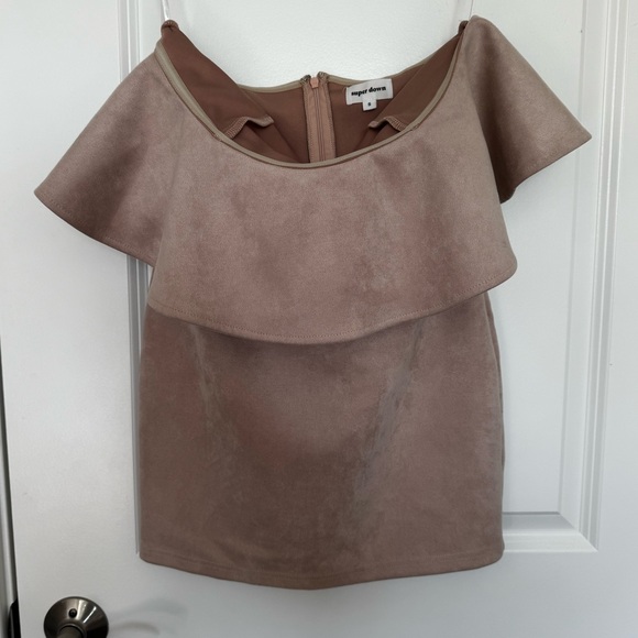 superdown Rebecca Strapless Mini-Dress in Nude - Picture 3 of 3